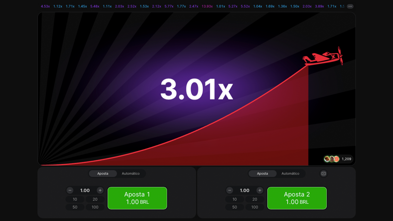 Interface do Aviator Jogo do Aviãozinho
